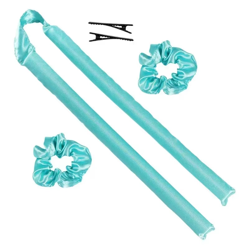 Heatless Curling Rod Headband – No Heat Silk Ribbon Hair Rollers for Overnight Curls & Damage-Free Styling