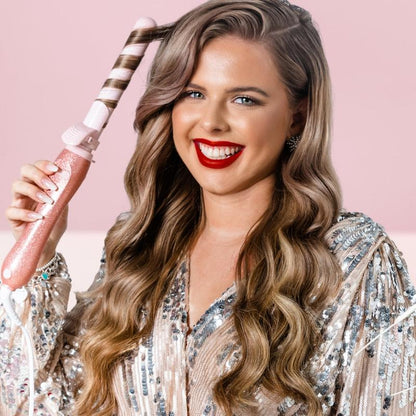 Beachwaver B1.25 Glitter – 1.25" Rotating Ceramic Curling Iron for Trendy Beach Waves & Voluminous Blowouts – Available in Red, Pink, Black Glitter