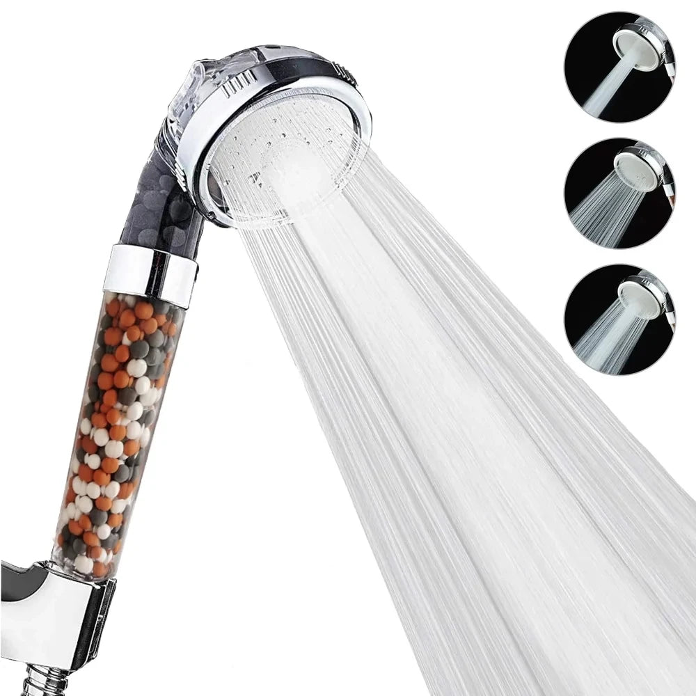 High Pressure SPA Anion Filter Water Saving Shower Head