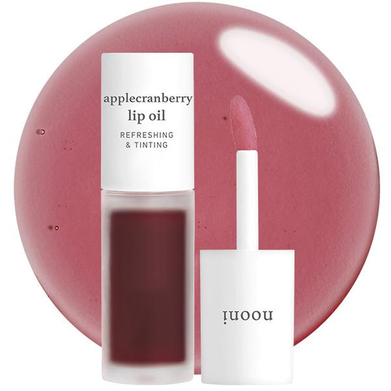 Nooni Korean Apple Lip Oil + Lip Stain | Long-Lasting Moisturizing Lip Gloss & Lip Tint | Hydrating Apple Water Lip Care for Soft, Supple Lips | 13 Shades of Natural Color and Gloss