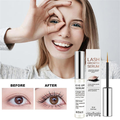 10Ml Eyelash and Eyebrow Growth Serum,Eyelash Serum for Boost Lash, for Longer, Fuller, and Thicker Lashes Lash Enhancing Serum for Natural Lashes (2PCS)