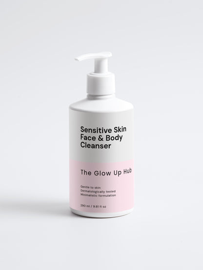 The Glow Up Hub - Sensitive Skin Face & Body Cleanser - 290ml / 9.81fl oz