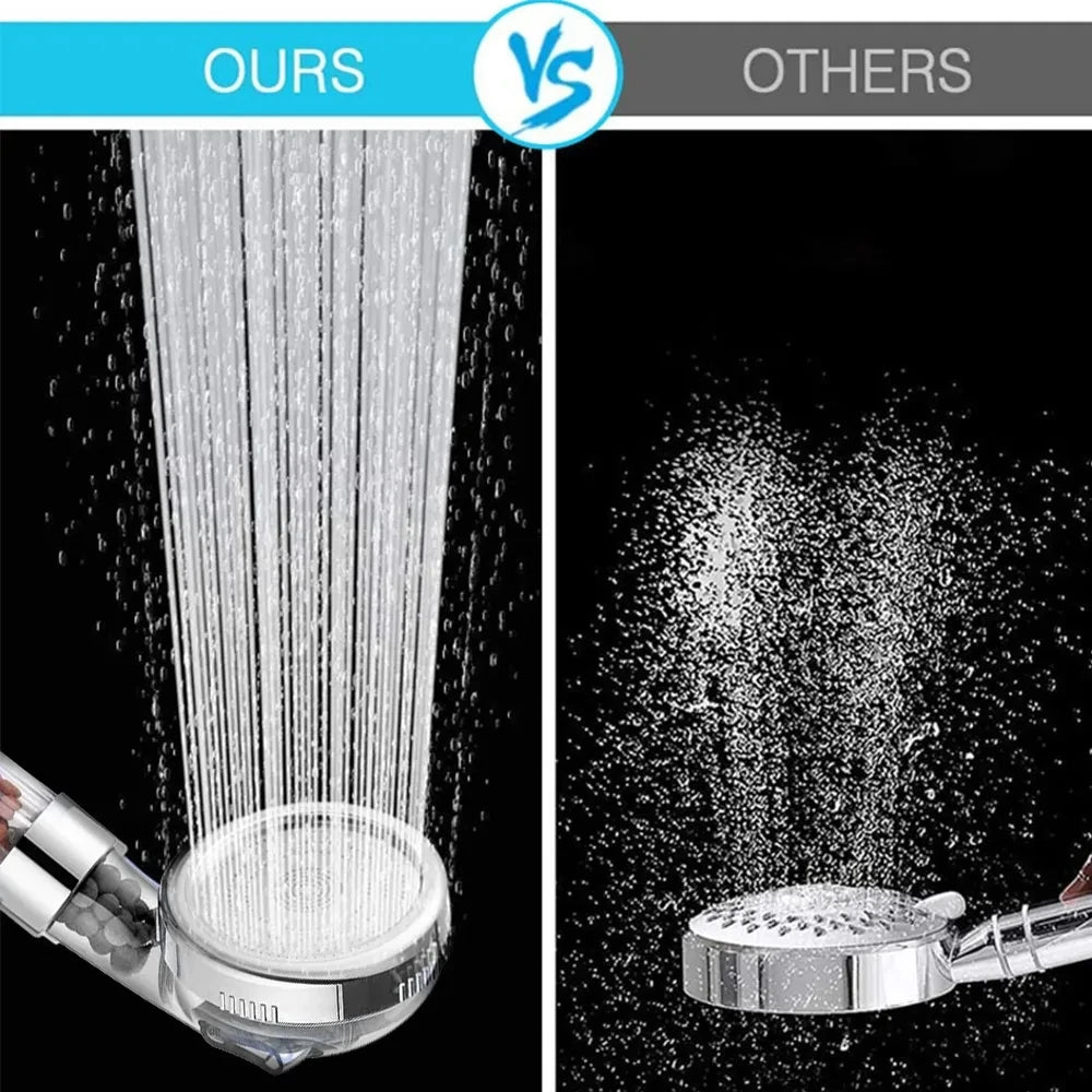 High Pressure SPA Anion Filter Water Saving Shower Head