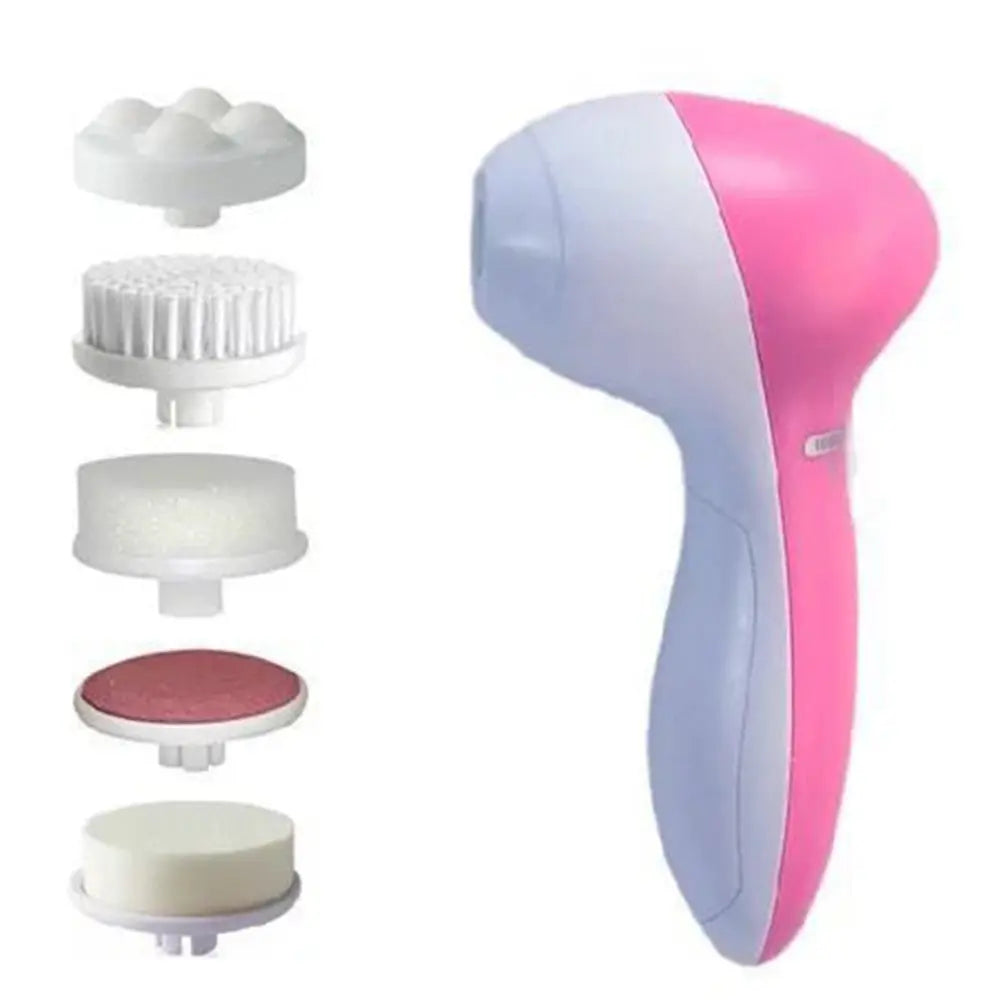 Electric Facial Cleaner 5 in 1 Face Cleansing Brush 