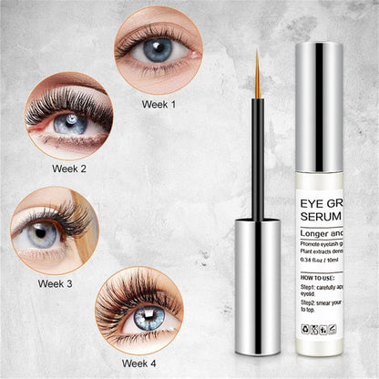 10Ml Eyelash and Eyebrow Growth Serum,Eyelash Serum for Boost Lash, for Longer, Fuller, and Thicker Lashes Lash Enhancing Serum for Natural Lashes (2PCS)