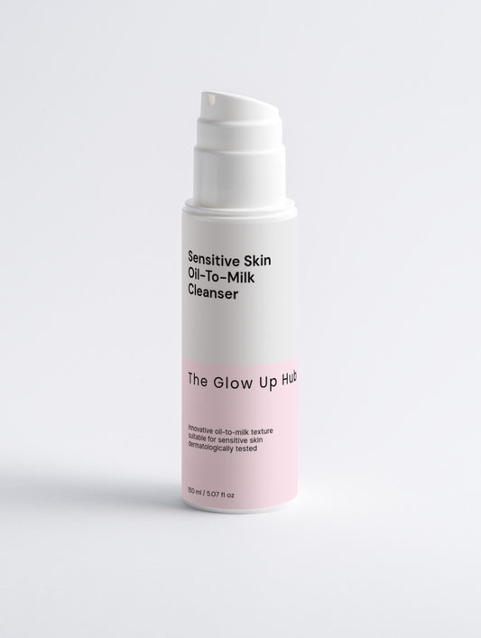 The Glow Up Hub - Sensitive Skin Oil-To-Milk Cleanser - 150ml / 5.07 fl oz