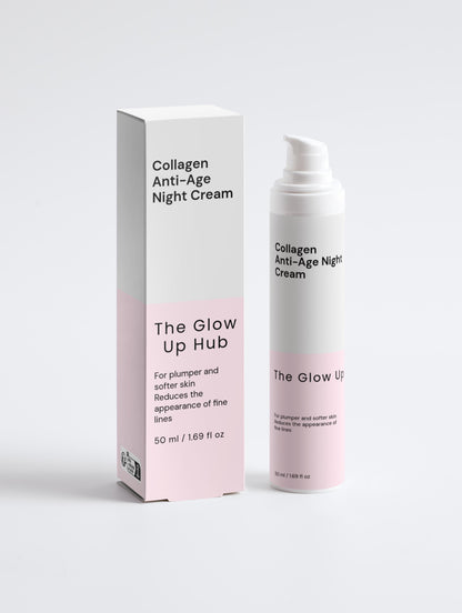 The Glow Up Hub - Collagen Anti-Age Night Cream - 50 ml / 1.69 fl oz